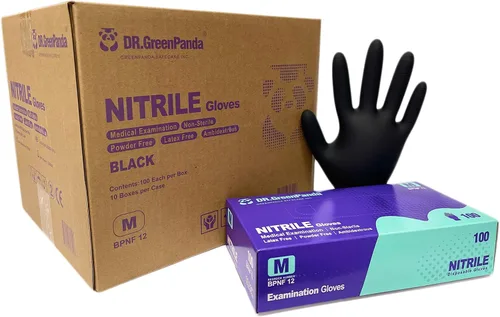 Dr.GreenPanda Nitrile Gloves - 3 Mil - Food Safe & Medical Exam Disposable Gloves - Latex Free Powder Free Non-Sterile