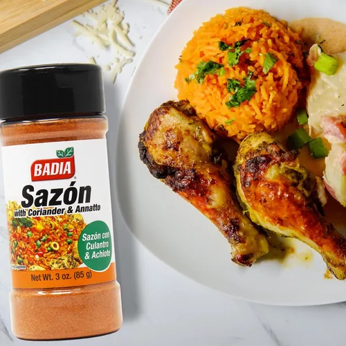 Miniatura 4 de Badia Sazon con cilantro y anatto, 3 onzas, mezcla de especias de sabor latino para cocinar, arroz, carnes y guisos
