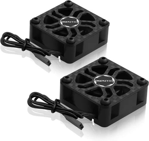 Miniatura 9 de Ventiladores de refrigeración para motor de automóvil a control remoto, superan el ventilador de motor RC de 1.181 in con disipador de calor