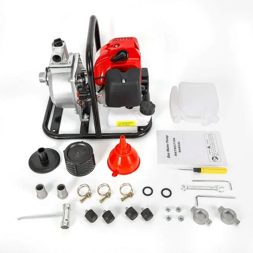 Miniatura 3 de Bomba de transferencia de agua de gasolina 43CC Motor de 2 tiempos Bomba de transferencia de agua de alto flujo de gasolina 6500RPM 35 GPM Bomba
