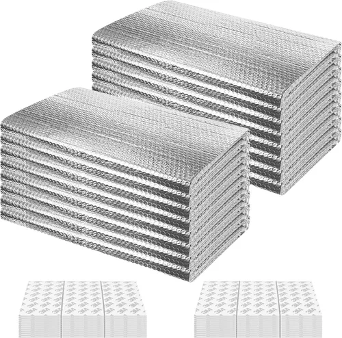 Miniatura 9 de Kit de paneles de aislamiento para puerta de garaje 8P, 0.24 pulgadas, papel de aluminio reflectante de doble burbuja, hoja de 0.236 in, escudo de 6
