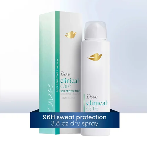 Miniatura 10 de Dove Clinical + Care - Desodorante antitranspirante en espray seco para mujeres, protección contra el sudor y el olor de fuerza clínica 96H