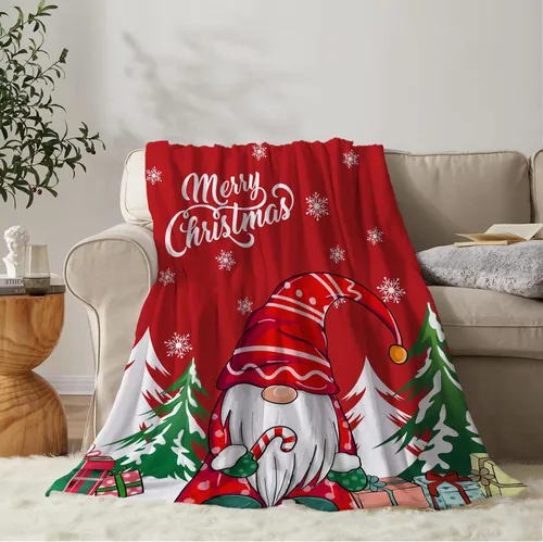 Miniatura 21 de YeeJu Manta de Navidad para Bebé Decorativa Roja a Cuadros Manta Navideña para Niños Pequeños Manta para Envolver Mascotas Cuna Suave Ligera