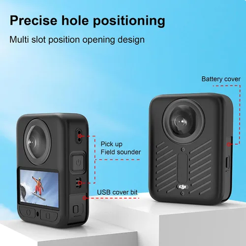 Miniatura 3 de Funda de silicona para DJJ Osmo 360 con protector de pantalla (paquete de 3), color negro para DJJ Osmo 360