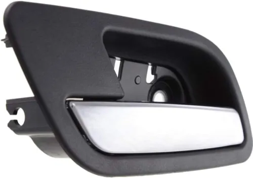 Miniatura 5 de Para GMC Yukon XL 1500 Manija de puerta interior trasera, bisel negro del lado del conductor con palanca cromada 2007-2014 Recorte: SLE/SLT/Denali