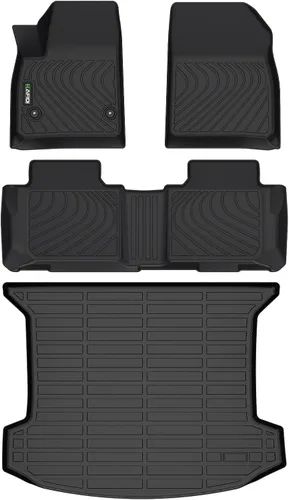 Miniatura 42 de HAFIDI® - Tapetes para auto con almacenamiento debajo del asiento, para todo clima, antideslizantes, de elastómero termoplástico, para la primera