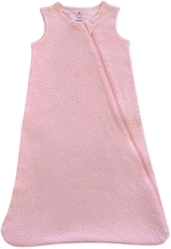 HonestBaby - Manta vestible de algodón orgánico matelassé, rosa, grande