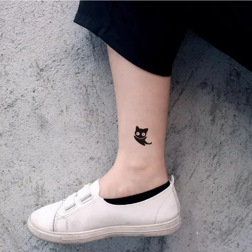 Miniatura 3 de 2 hojas de tatuajes temporales pequeños pequeños para mujeres y hombres, dedos manos, cuello, muñeca y cara, lindas calcomanías de tatuajes falsos