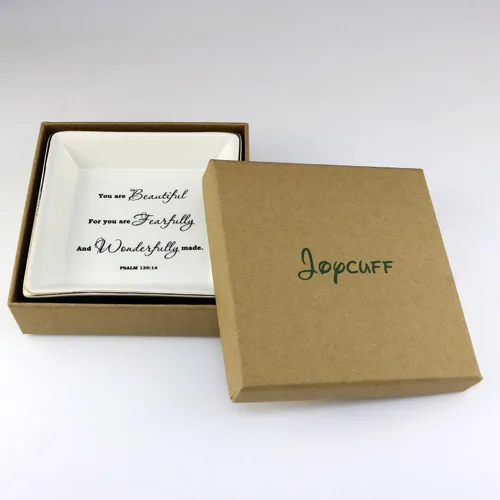 Miniatura 4 de JoycuFF Regalos inspiradores para mujeres y niñas, bandeja de cerámica para joyas, soporte para anillos, regalos motivacionales para mejor amiga
