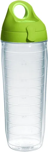 Miniatura 43 de Taza de viaje Tervis de doble pared transparente y colorida con tapa fabricada en Estados Unidos mantiene las bebidas frías y calientes, 24 onzas