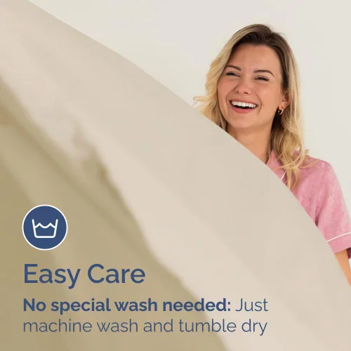 Miniatura 8 de Sábana bajera tamaño King dividido, ropa de cama suave con esquinas de 8 a 16 pulgadas de profundidad, transpirable, fresca y sin arrugas, cuidado