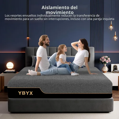 Miniatura 3 de Colchón Twin, Colchones Tamaño Twin de 12 Pulgadas Colchón Híbrido con Espuma Viscoelástica y Pillow Top - Sensación Medio Firme para Aislamiento