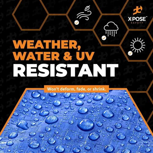 Miniatura 5 de Better - Lona de polietileno azul de 10 x 10 pies, media paleta (paquete de 420), funda protectora multiusos, ligera, duradera, impermeable