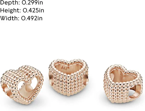 Miniatura 5 de PANDORA Joyería con cuentas corazón rosa encanto