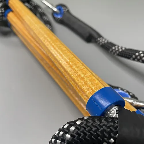Miniatura 5 de Escalera de cuerda para barco, cuerda de escalada resistente de 450 libras de resistencia, línea de poliéster reforzada de 0.55 pulgadas, diseño
