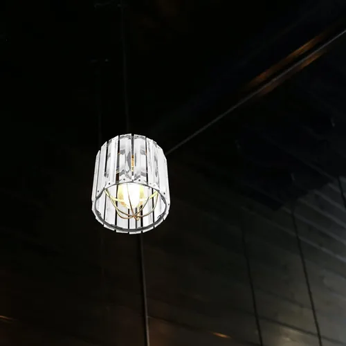 Miniatura 3 de Pantalla de cristal para lámpara de tambor, pantalla de cristal transparente, pantalla de repuesto en forma de cilindro, moderna cubierta de luz