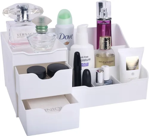 Mantello Organizador de Almacenamiento para Cosméticos - Colocado en Tu Tocador, Encimera de Baño o Vestidor - Organiza Fácilmente Tus Cosméticos,