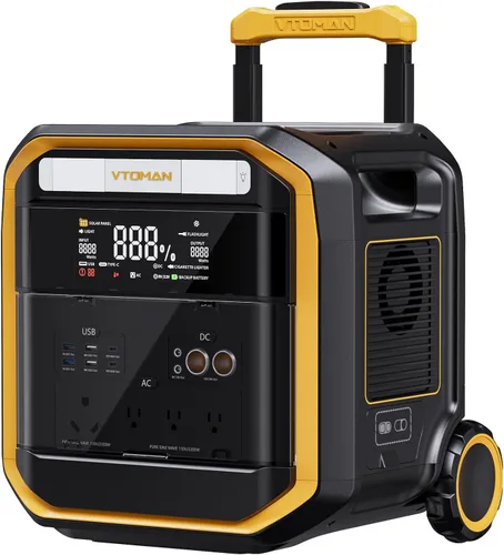 Miniatura 13 de VTOMAN FlashSpeed 300 Estación de energía portátil, batería LiFePO4 de 300 W 230 Wh con 3000 ciclos de vida, carga rápida PD USB-C de 100 W, 6