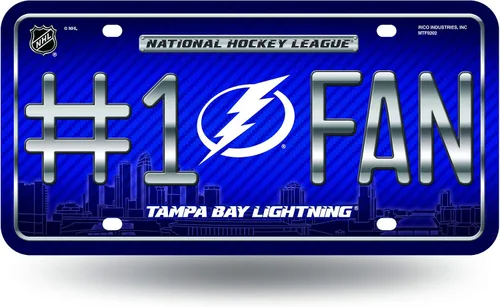 Miniatura 26 de NHL #1 - Placa de matrícula metálica para ventilador