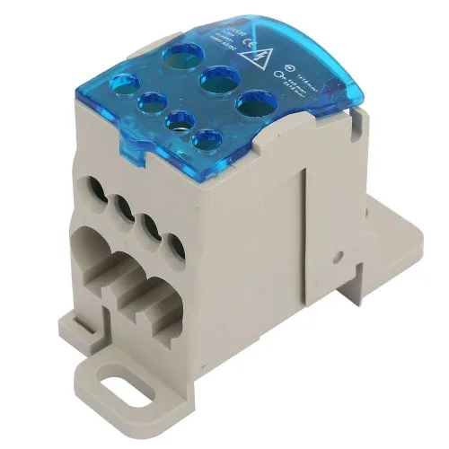 Miniatura 3 de Caja de distribución de bloque de terminales, Caja de distribución de bloque de terminales de carril DIN Conector de cable eléctrico Caja