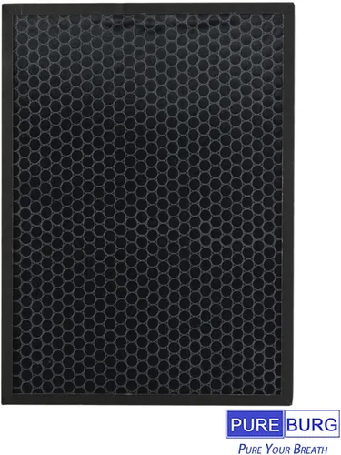 Miniatura 4 de PUREBURG Filtro de repuesto compatible con el purificador de aire COLZER BKJ-33, H13 True HEPA y filtración multicapa de carbón activado, paquete