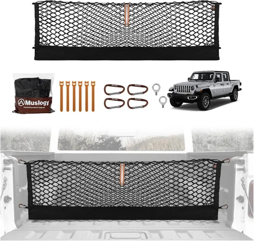 Miniatura 57 de Muslogy para Maverick - Accesorios de Red de Malla de Carga Extensible, Organizador de Maletero, Red de Malla Elástica para Cama de Carga