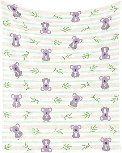 Miniatura 21 de Manta Koala suave, mullida y cálida, manta pequeña de 30 x 40 pulgadas para sofá, oficina, color blanco, bonito regalo para niñas y niños