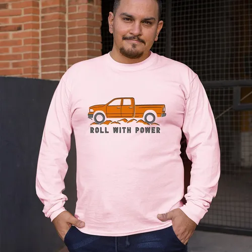 Miniatura 28 de Tee Hunt Camisetas gráficas y camisetas sin mangas para hombre Roll with Power Pickup Truck