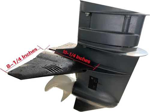 Miniatura 3 de Estabilizador de hidroala FO2001 para motores marinos fuera de borda y accionamientos de popa con estilo de aleta dorsal y plástico PA66 negro