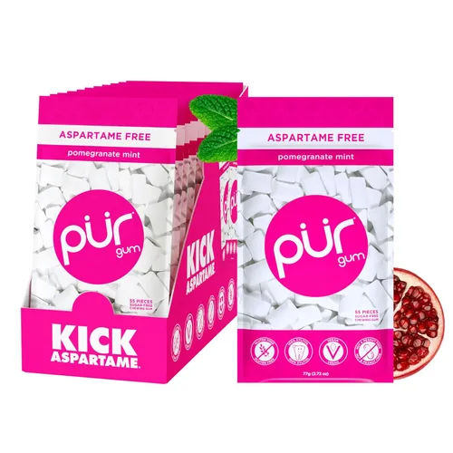 Miniatura 40 de PUR Gum Chicle sin Aspartamo 100% Xilitol Chicle con sabor natural a canela, 55 piezas (paquete de 1)