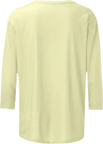 Miniatura 4 de Camisas de manga 3/4 para mujer, blusas casuales de verano 2026, cuello redondo, estampado floral, lindas, blusas holgadas 02 Beige
