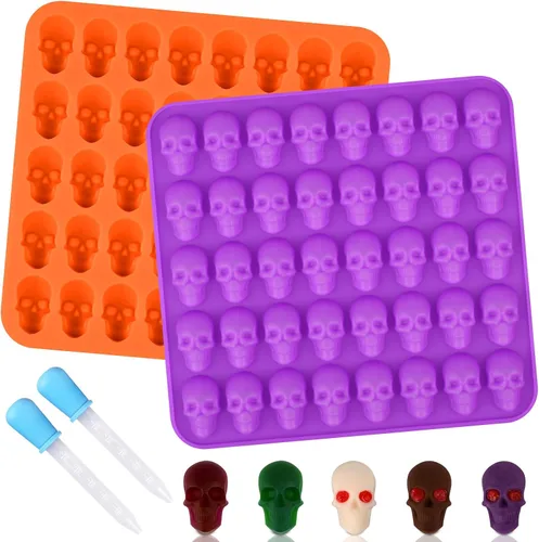 Miniatura 23 de Sakolla - Moldes de silicona redondos para caramelos, 220 cavidades, moldes cilíndricos mini para chocolate, caramelos duros, gomitas, ganache, Mini
