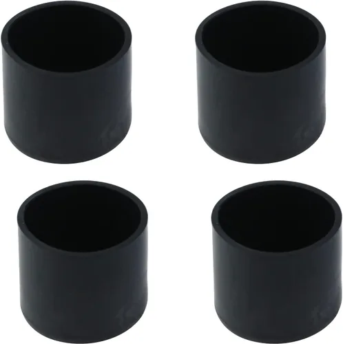 Antrader - Tapas redondas de PVC de 1.5 pulgadas de diámetro, para patas de silla, color negro, paquete de 4