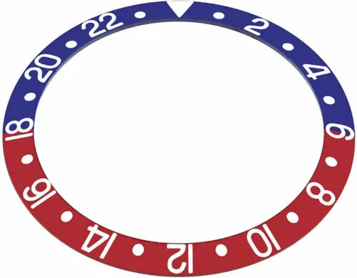 Miniatura 2 de Ewatchparts BISEL INSERTO COMPATIBLE CON ZAFIRO MODELO ROLEX GMT MASTER II 16700, 16710, 16760 BLUERE