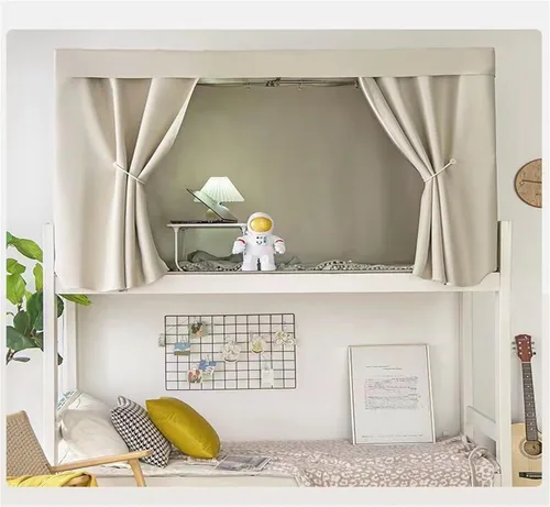 Miniatura 3 de Navhao 1 panel de cortinas opacas para litera, toldo grueso de privacidad para dormitorio, hogar, hombres y mujeres