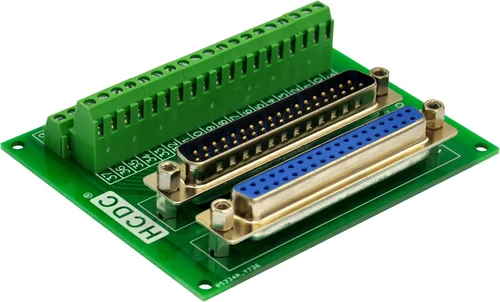 Miniatura 2 de D-SUB Módulo de interfaz de bloque de terminales de placa de ruptura macho-hembra (DB37)