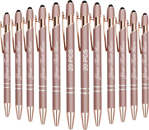 Miniatura 17 de 10 bolígrafos personalizados con nombre y texto para mujeres y hombres, bolígrafos personalizados con grabado gratis, regalos para negocios