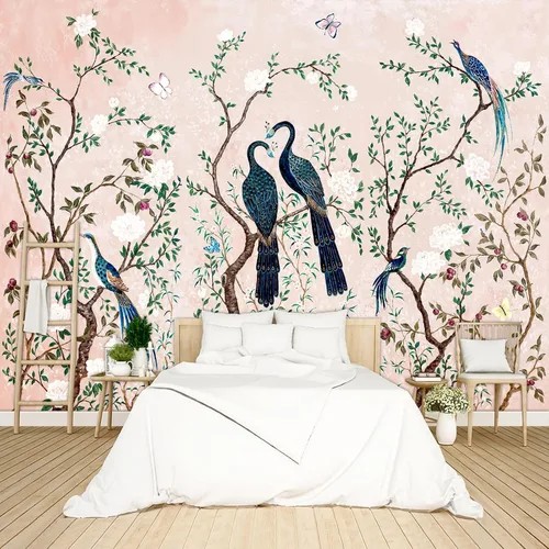 Miniatura 5 de Papel tapiz floral de peonía gris para despegar y pegar para dormitorio, sala de estar, 58 x 86 pulgadas