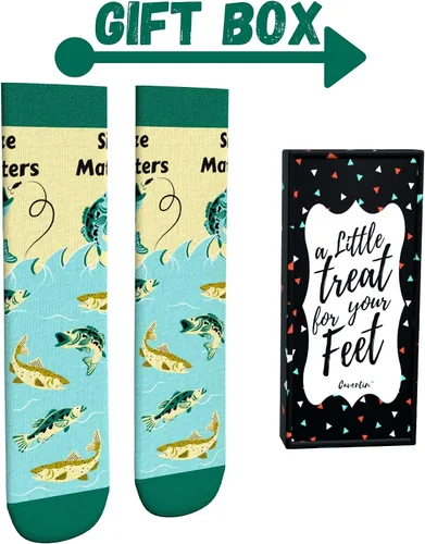 Miniatura 2 de Cavertin Calcetines de pesca con música para hombre, con caja de regalo