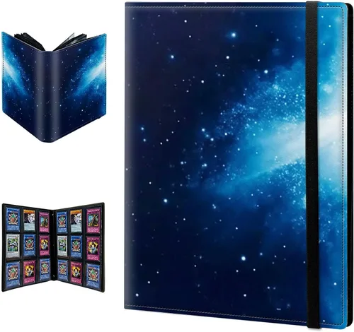Miniatura 8 de Carpeta para tarjetas de intercambio, 9 bolsillos para tarjetas intercambiables, 360 bolsillos de doble cara, funda para tarjetas de tamaño Mujeres