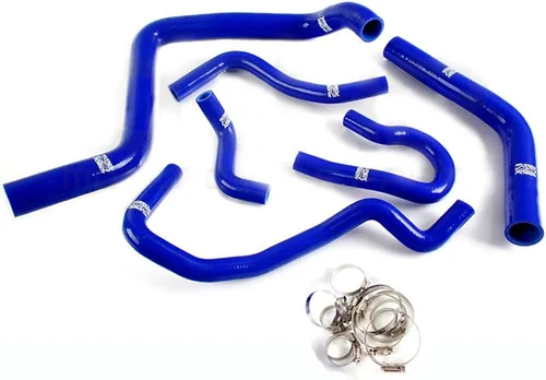 Miniatura 17 de G-PLUS Kit de abrazaderas de manguera de refrigerante de radiador de silicona compatible con Honda Civic EK4/9 tipo Rdc 2 Dohc B16A/B B18C, negro