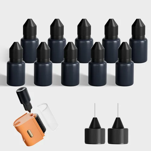 Miniatura 10 de Lomil Sellos de rodillo de protección contra robo de identidad, paquete de 2 – Sello de rodillo confidencial con 4 recambios – Sello de bloqueo