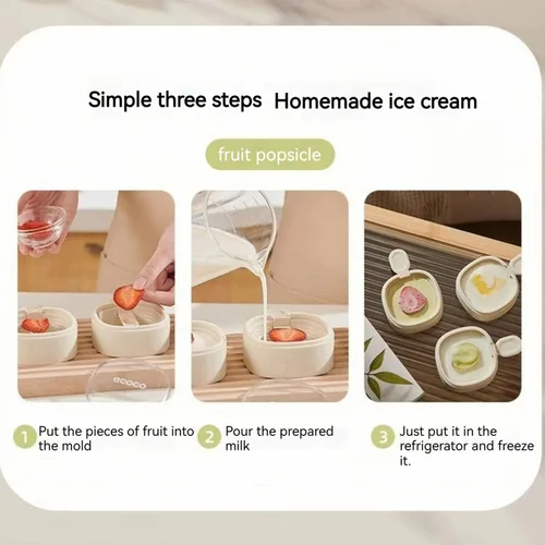 Miniatura 6 de Juego de moldes para paletas con palillos, 1 a 2 piezas, moldes de silicona para hacer helados, moldes para helados, accesorios de cocina, fácil