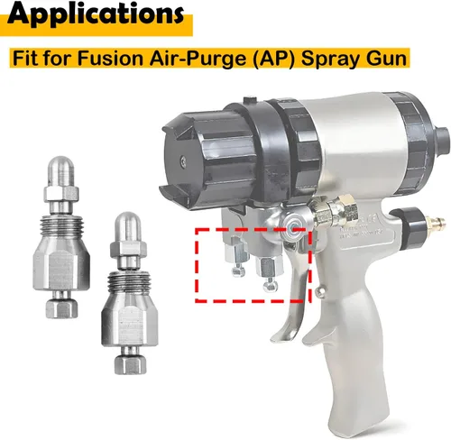 Miniatura 3 de 246356 Kit de válvula de colector de líquido de 2 piezas compatible con pistola de pulverización Fusion Air-Purge (AP) - Pieza de repuesto