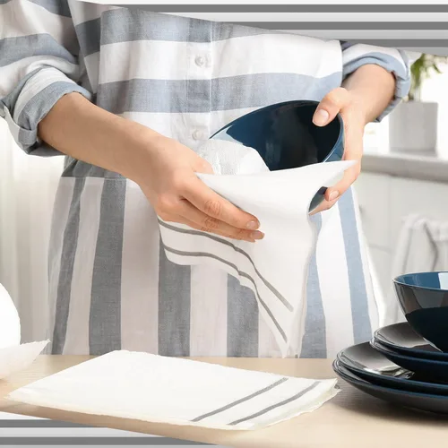Miniatura 7 de Yinder 400 toallas desechables para invitados, toallas de mano de papel a granel, elegantes servilletas de papel decorativas para baño, cocina