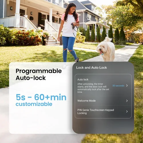 Miniatura 6 de Lockly Secure Pro Smart Lock Wi-Fi, Cerradura de puerta con teclado digital de entrada sin llave, Sensor biométrico de huellas dactilares 3D