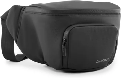Cwatcun Riñonera impermeable para cámara compacta, ligera y portátil, bolsa cruzada para Canon, Nikon, Sony, Fuji DSLR/SLR/cámara sin espejo, lente,
