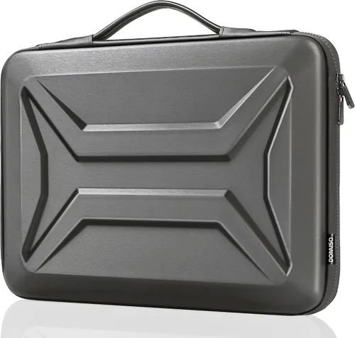 Miniatura 10 de DOMISO Funda rígida para laptop de 13 pulgadas, impermeable, a prueba de golpes, funda protectora para laptop con mango retráctil para MacBook Air