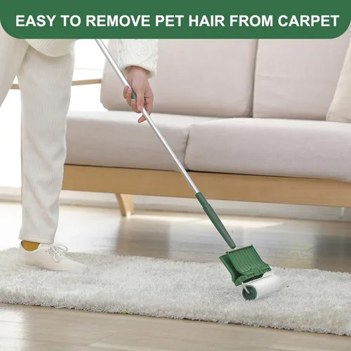 Miniatura 3 de Fedicelly Rodillos de pelusa grandes para pelo de mascotas extra pegajosos para el suelo, removedor de pelo de gato y perro para ropa, alfombras