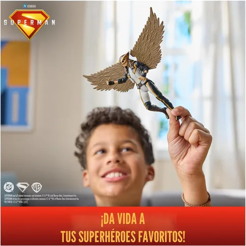 Miniatura 2 de DC Comics, Superman, Chica Halcón, Figura de acción de 6 pulgadas, estilo auténtico de la película de Superman, juguetes de superhéroes para niños